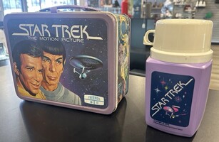 collection of vintage Star Trek and Next Generation memorabilia