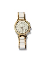 Michael Kors White & Rose Gold